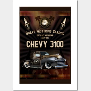 Chevy 3100 Classic Truck Posters and Art